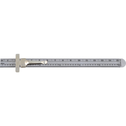 150mm/6" ST/STEEL RULE C/ W POCKET CLIP
