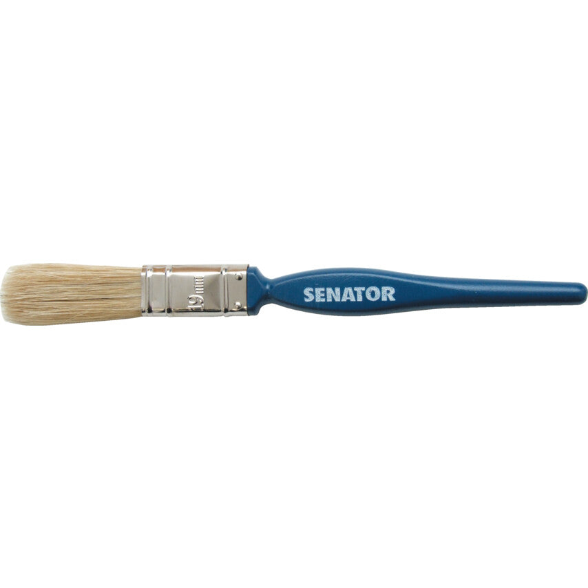 3/4in., Flat, Natural Bristle, Angle Brush, Handle Wood