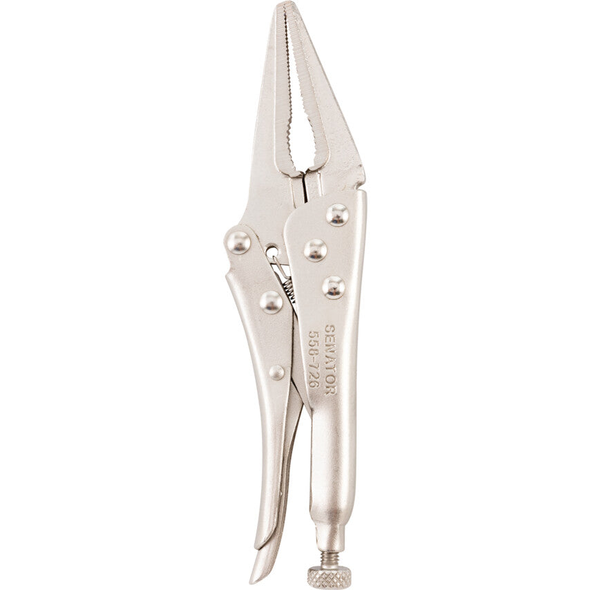 Self Grip Pliers, Long Nose, Carbon Steel, 165mm