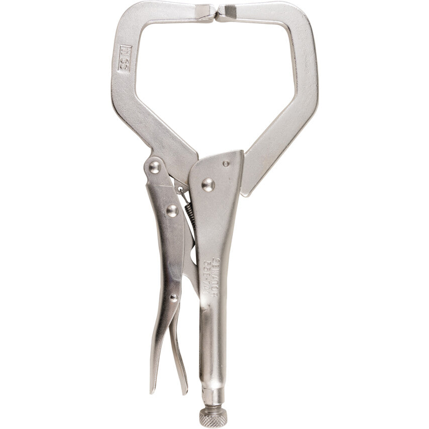 11in./280mm Locking C-Clamp, Steel Jaw, Ergonomic Handle