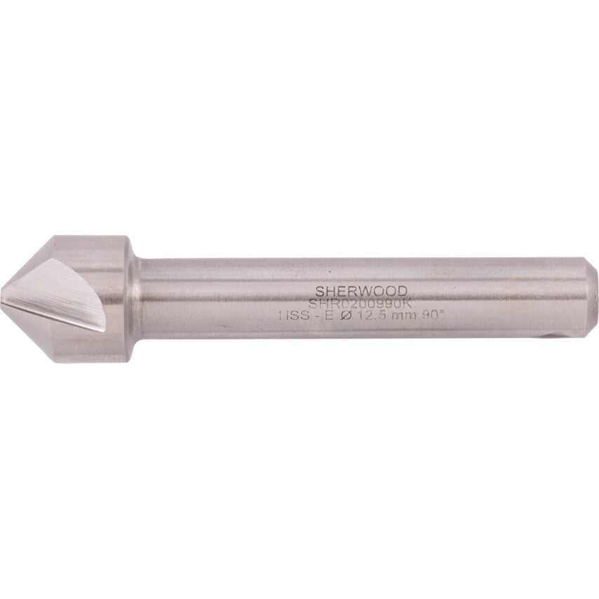 90°, Countersink, 25mm, Straight Shank, 3 fl, Cobalt High Speed Steel