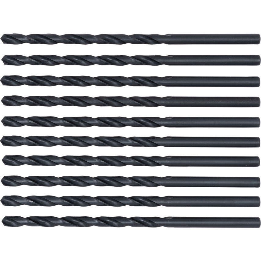 L100, Long Series Drill, 6mm, Long Series, Straight Shank, High Speed Steel, Steam Tempered