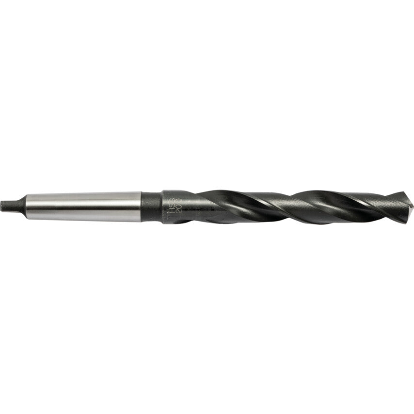 T100, Taper Shank Drill, MT2, 20mm, High Speed Steel, Standard Length