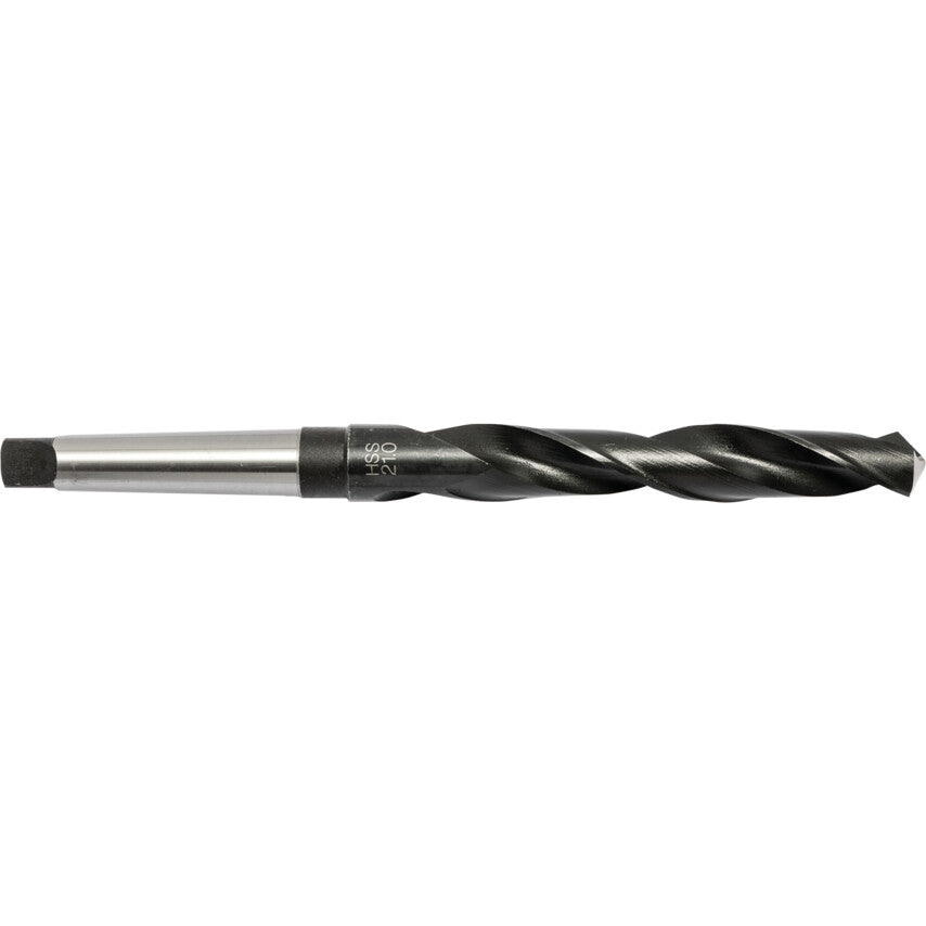T100, Taper Shank Drill, MT2, 21mm, High Speed Steel, Standard Length