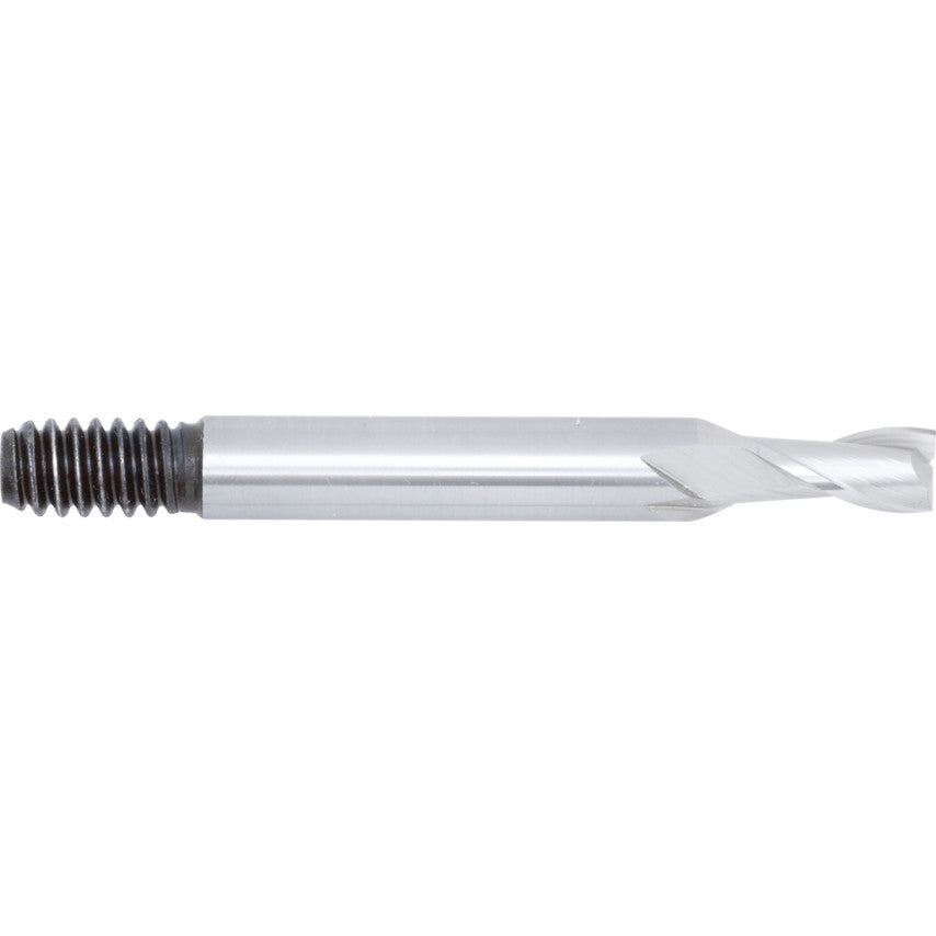 Short Slot Drill, 5mm, 2fl, Threaded Shank, High Speed Steel, Bright