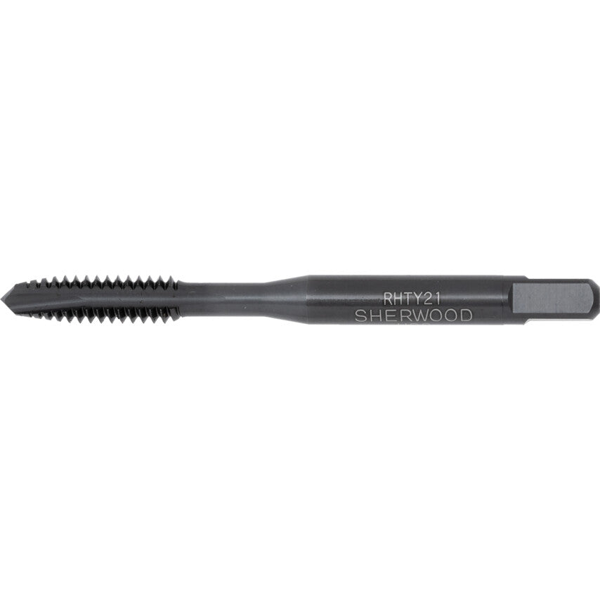 Machine Tap, No.10 x 24 UNC, UNC, Spiral Point, High Speed Steel, Steam Tempered