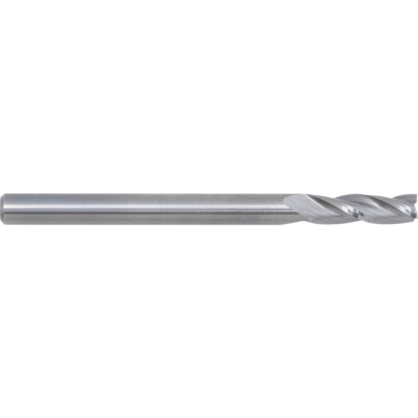Regular, Slot Drill, 3mm, 3fl, Plain Round Shank, Carbide, Bright