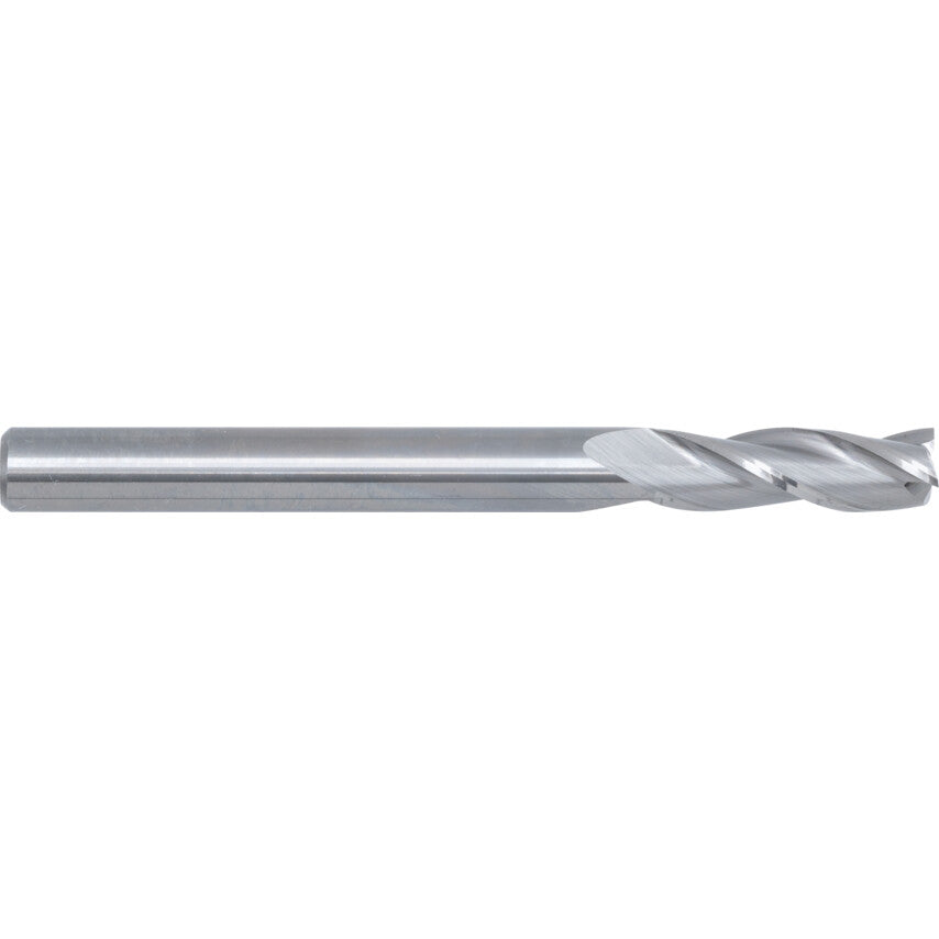 Regular, Slot Drill, 6mm, 3fl, Plain Round Shank, Carbide, Bright