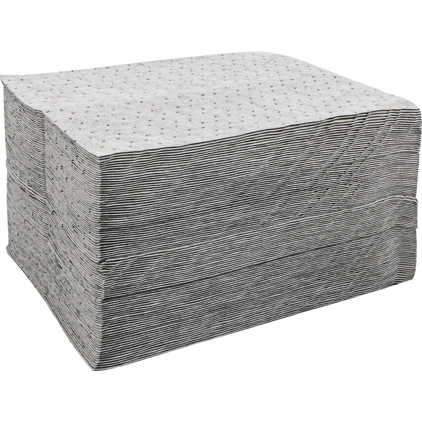 Oil Absorbent Pads, Maintenance, 100 Pack Quantity, Pad