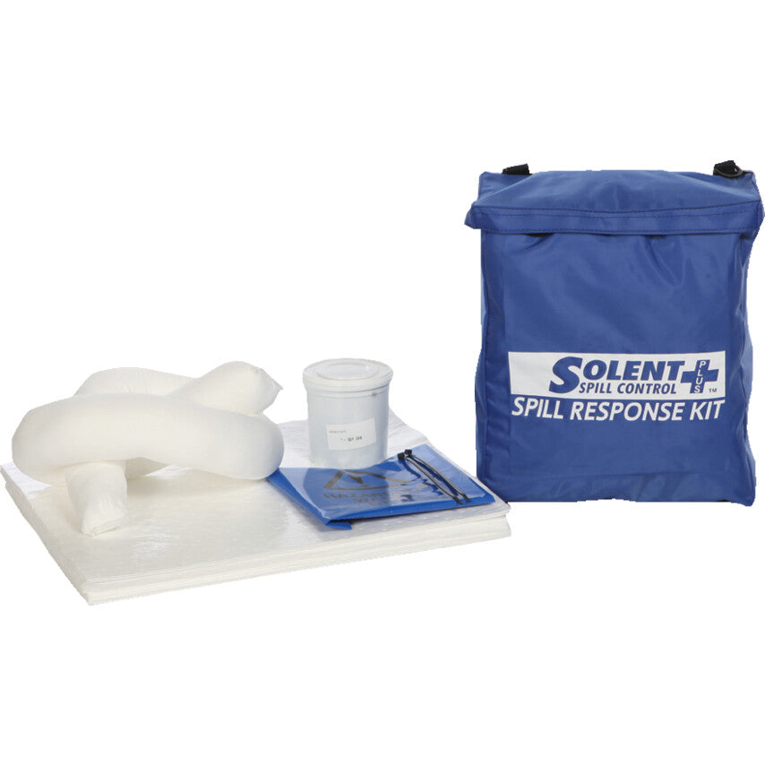 Oil Spill Kit, 10L Absorbent Capacity Per Kit, 39 x 46 x 12cm, Bag
