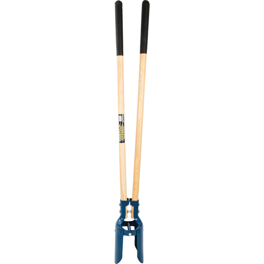 Post Hole Digger, Scissor Action, 1500mm Overall Length, Wood Handle