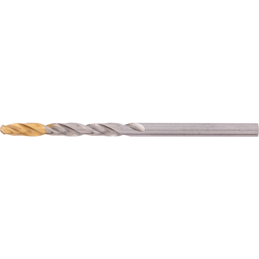 Jobber Drill, 3.7mm, Normal Helix, High Speed Steel, TiN