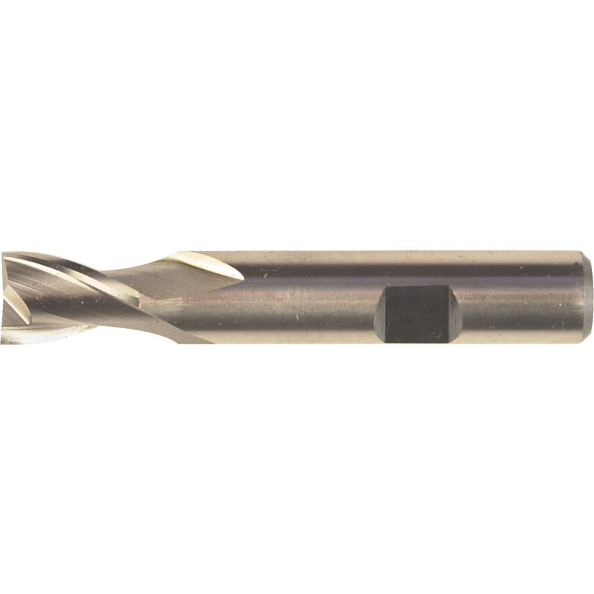 1, Short Series, Slot Drill, 8mm, 2 fl, Weldon Flat, Cobalt High Speed Steel, Uncoated