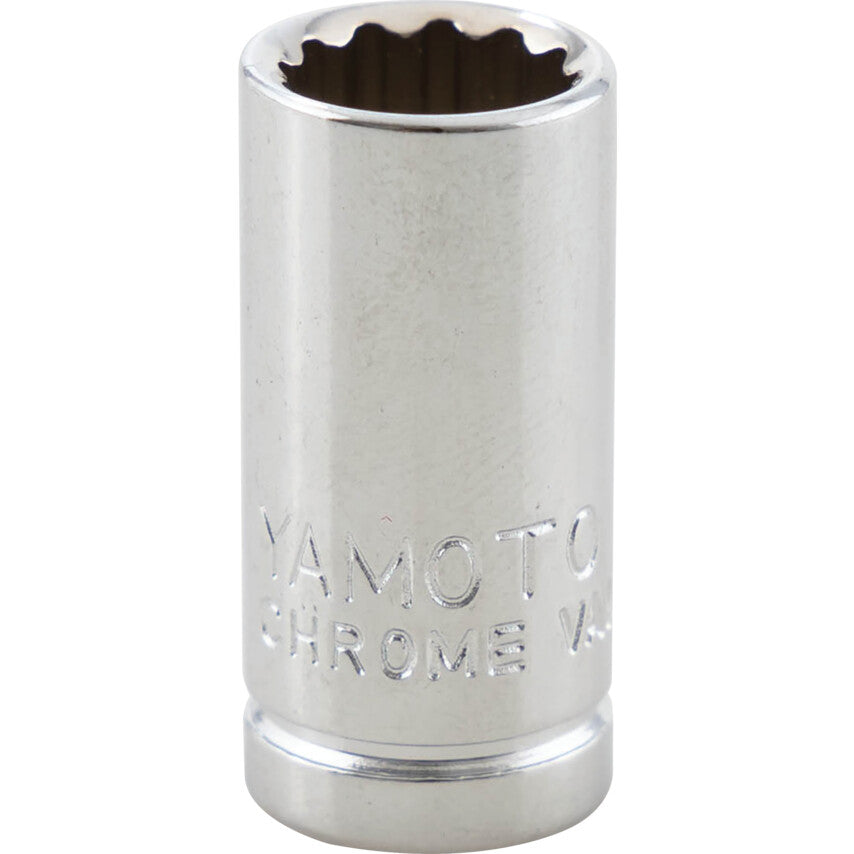 1/4in. Drive, Standard Hexagon Socket, 8mm, Metric, Polished Finish