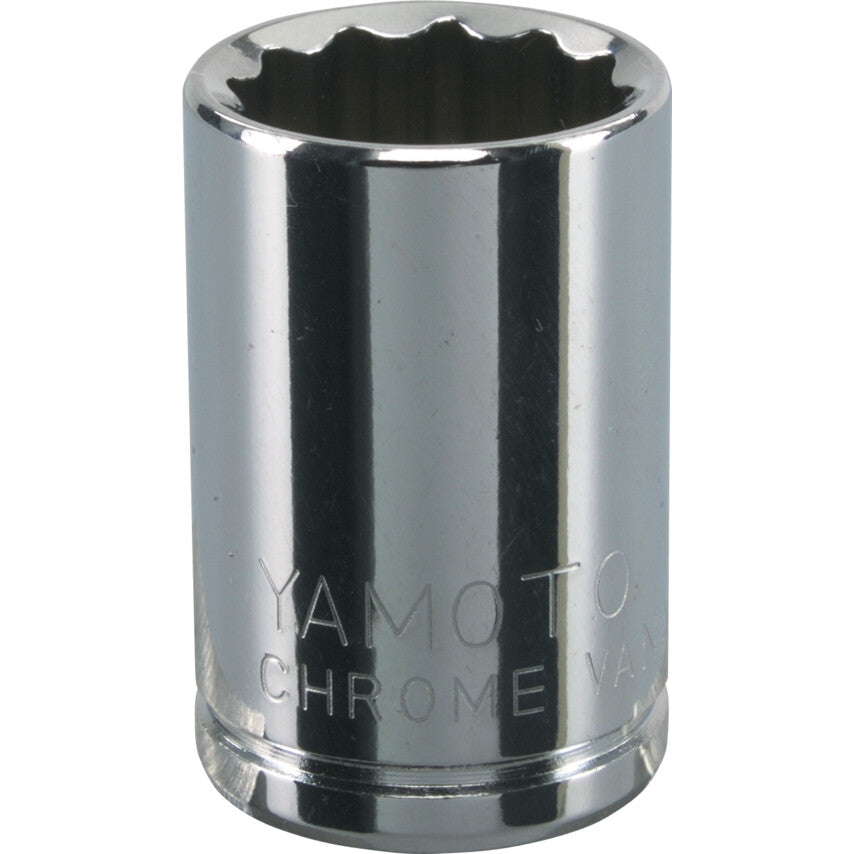 3/8in. Drive, Standard Bi-Hexagon Socket, 18mm, Metric, Polished Finish