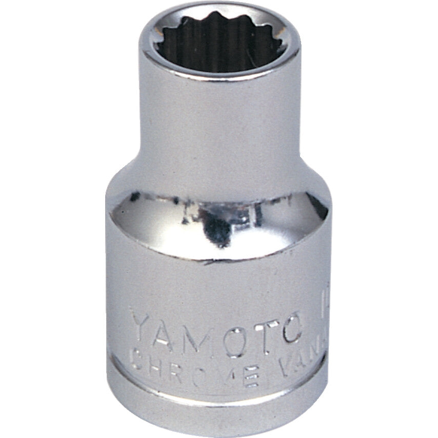 1/2in. Drive, Standard Bi-Hexagon Socket, 10mm, Metric, Polished Finish
