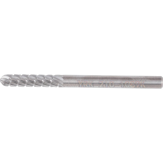 Carbide Burr, Uncoated, Cut 9 - Chipbreaker, 3mm, Ball Nosed Cylindrical