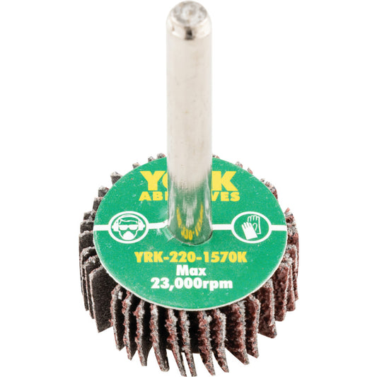 Flap Wheel, 30 x 10mm, P40, Aluminium Oxide, 6mm Shank