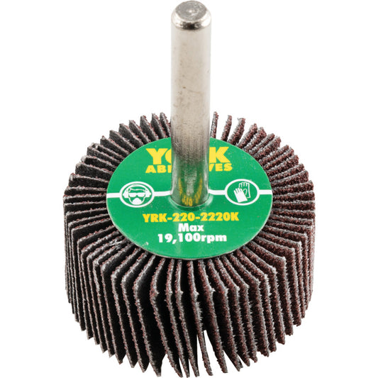 Flap Wheel, 40 x 20mm, P80, Aluminium Oxide, 6mm Shank