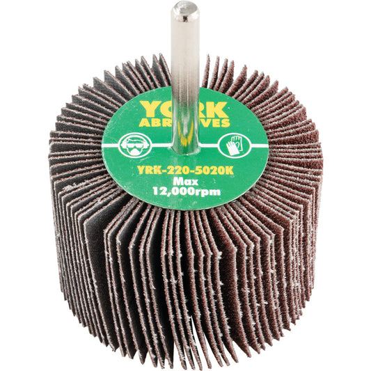 Flap Wheel, 60 x 40mm, P80, Aluminium Oxide, 6mm Shank