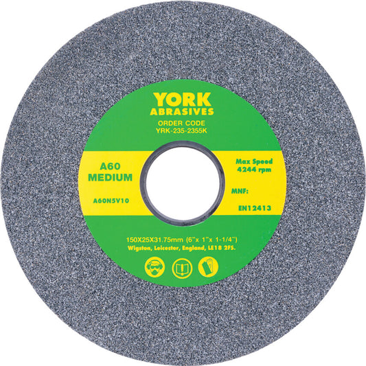 Grinding Wheel, 150 x 25 x 31.75mm, A60, Aluminium Oxide