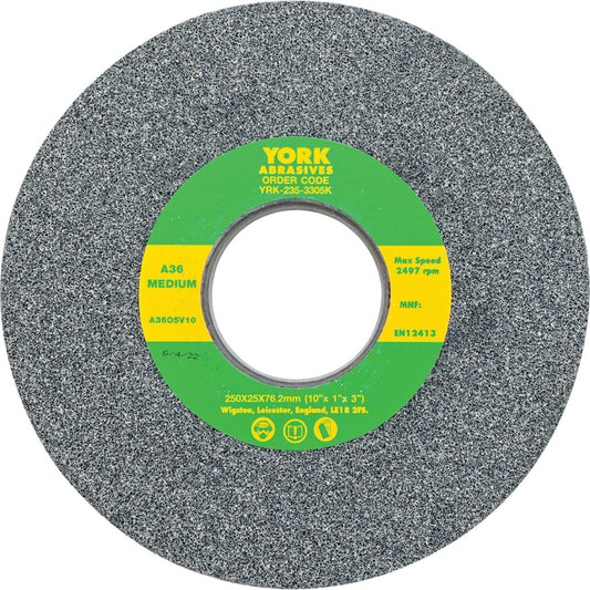 Grinding Wheel, 256 x 25 x 76.2mm, A36, Aluminium Oxide