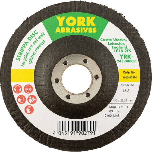 Stripping Disc, 115mm, X-Coarse, Aluminium Oxide