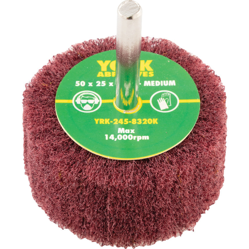 50x25x6mm NYLON FINISHING WHEEL MEDIUM