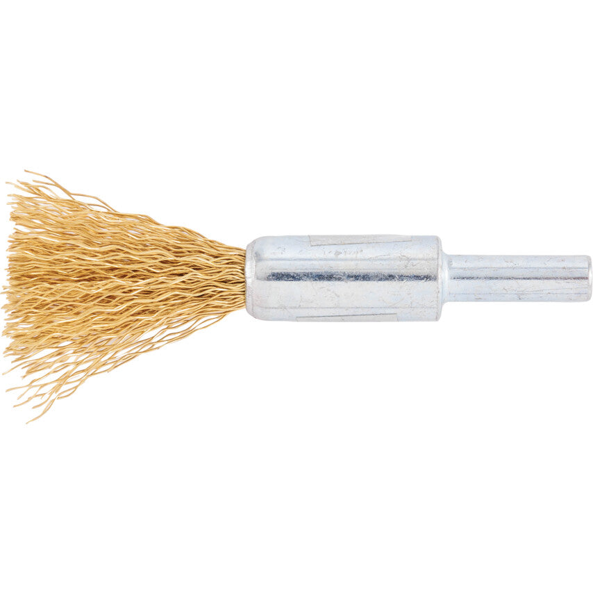 3/8in Double Spiral Power Brush c/w Universal - Brass.
